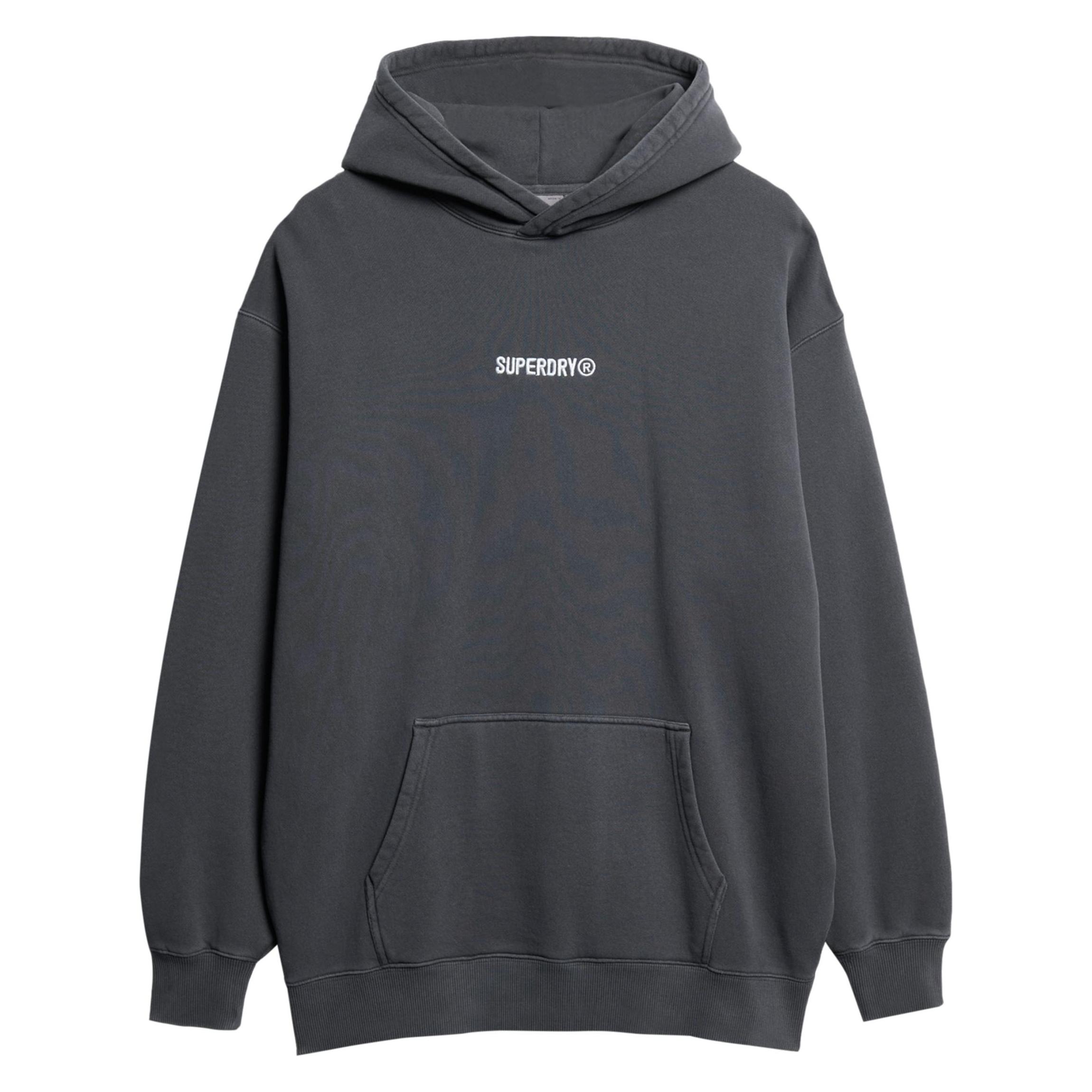 Superdry, Herren, Pullover, Hoodie Mit Lockerer Passform Und Mikro-Logo, Grau, (Xl)