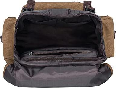 Image du produit Only-Bags.Store KAUKKO Canvas Large Backpack Ladies Men, Vintage Hunting Backpack Hiking Backpack with 15 Inch