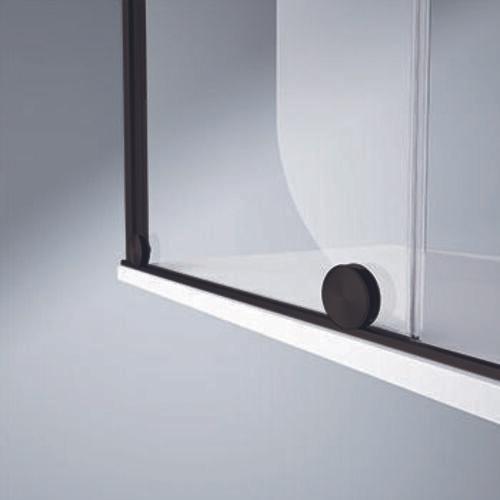 Actual product image Hüppe HÃPPE Xtensa pure sliding back door 2-piece (1/2), width:120cm, hinged right (211 cm, 120 cm, 200 cm)