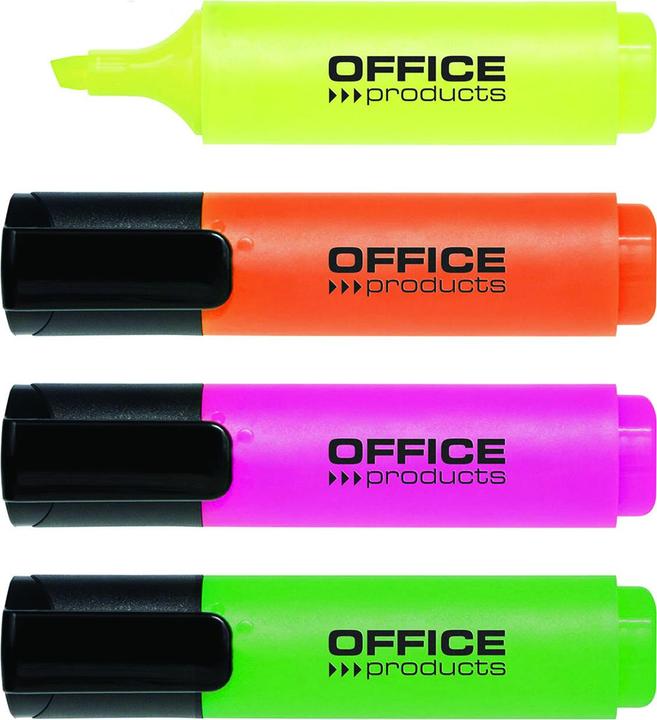 Image du produit Office Products Surligneur, 2-5 mm, 4 pièces, couleurs assorties (4x)