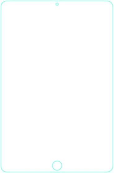 Actual product image MU Budget Protective glass screen protector (1 Piece, iPad mini 6)
