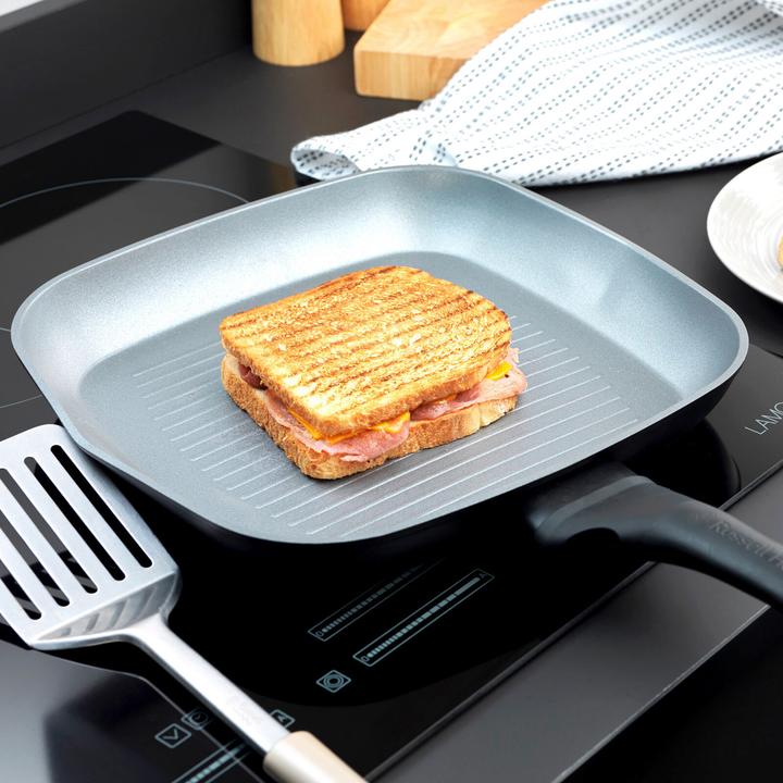 Image du produit Russell Hobbs RH01861EU7 Crystaltech tall griddle 28cm (28 cm, Poêle à grillades, Aluminium)