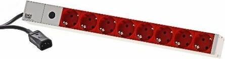 Image du produit Bachmann Bâti de prises 19" 8x contact de protection C14 mâle