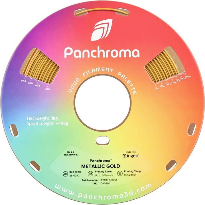 Actual product image Polymaker Panchroma™ PLA Metallic (PLA, 1.75 mm, 1000 g)