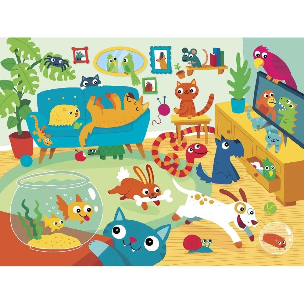 Thumbnail - Gibsons G1036 Puzzle 24 pcs. Animal Party (24 Teile)