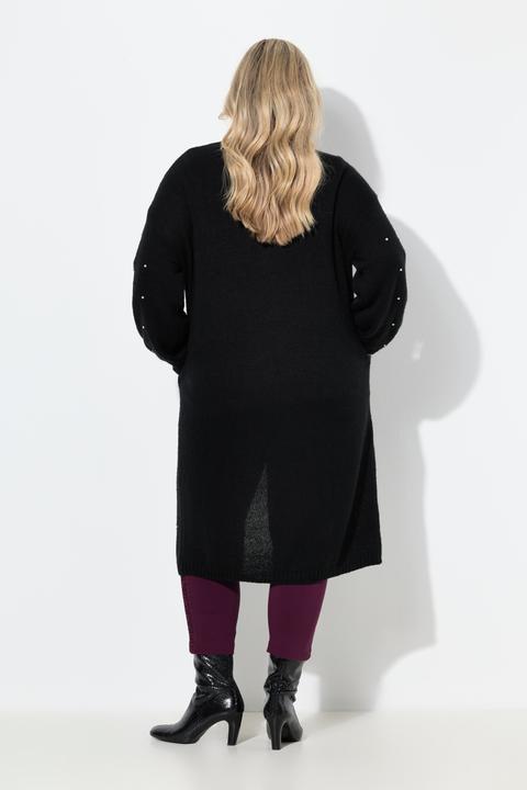 Produktbild Miamoda Long-Strickjacke, Zierperlen, Ballon-Langarm (58)