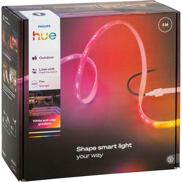 Actual product image Philips Hue Flux Gradient Outdoor Lightstrip (EU plug) (RGBW, 500 cm, Outdoor)