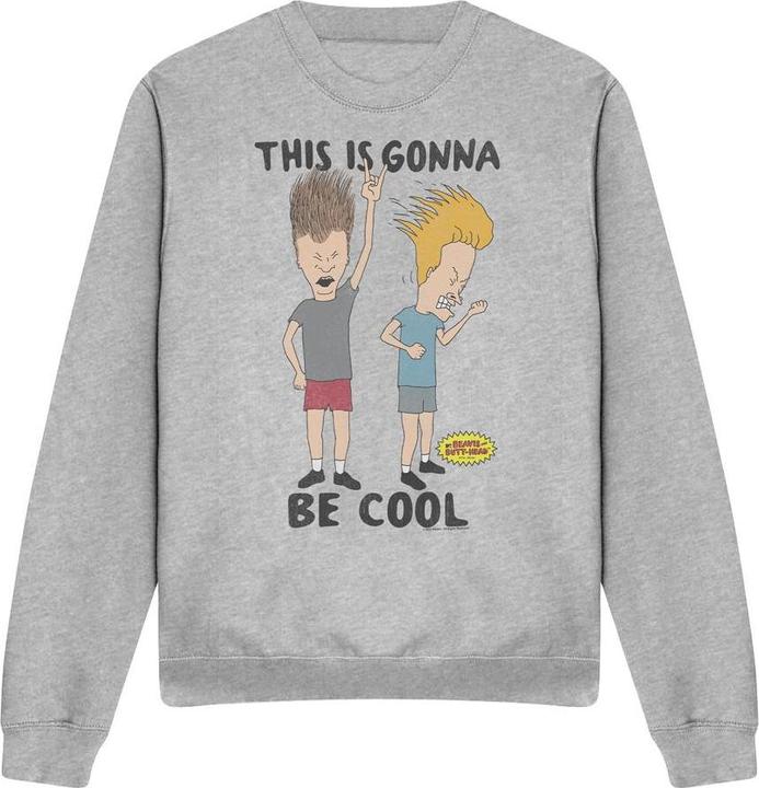 Actual product image Beavis and Butthead Unisex Adult Gonna Be Cool Sweatshirt (L)