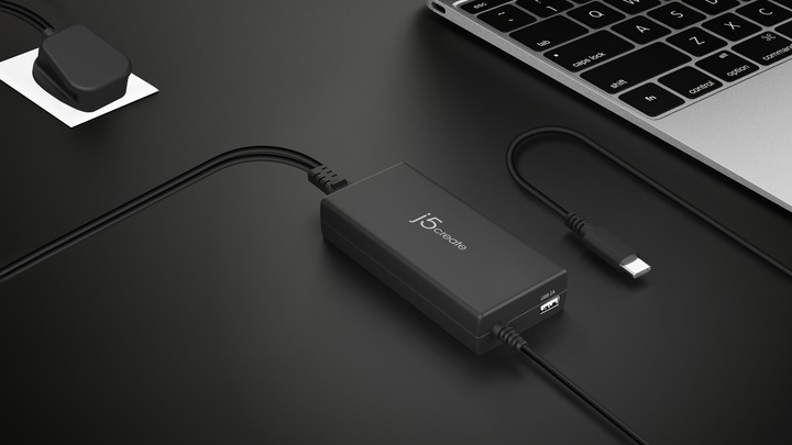 Immagine prodotto j5Create JUP2290C Super Chargeur USB-C® 100W - EU, Noir, comprend un câble de 1,2 m, Universel, Inté (100 W)