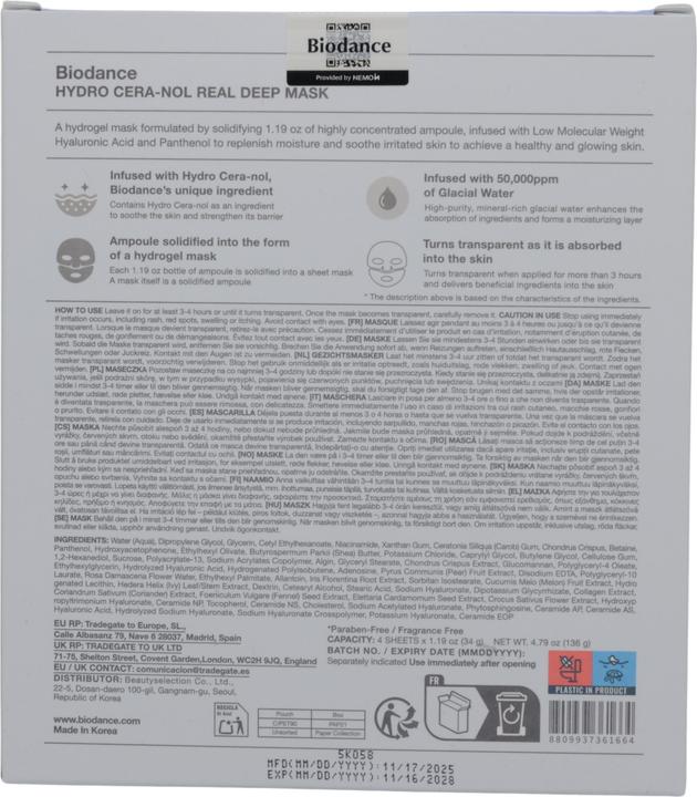 Produktbild Biodance Hydro Cera-Nol (34 g)