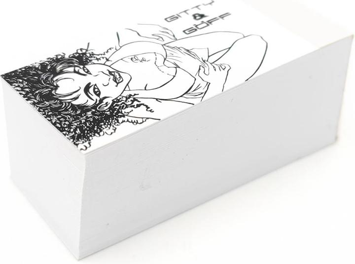 Gitty & Göff weiss breit grosser Block Kiste mit 60 Stk.