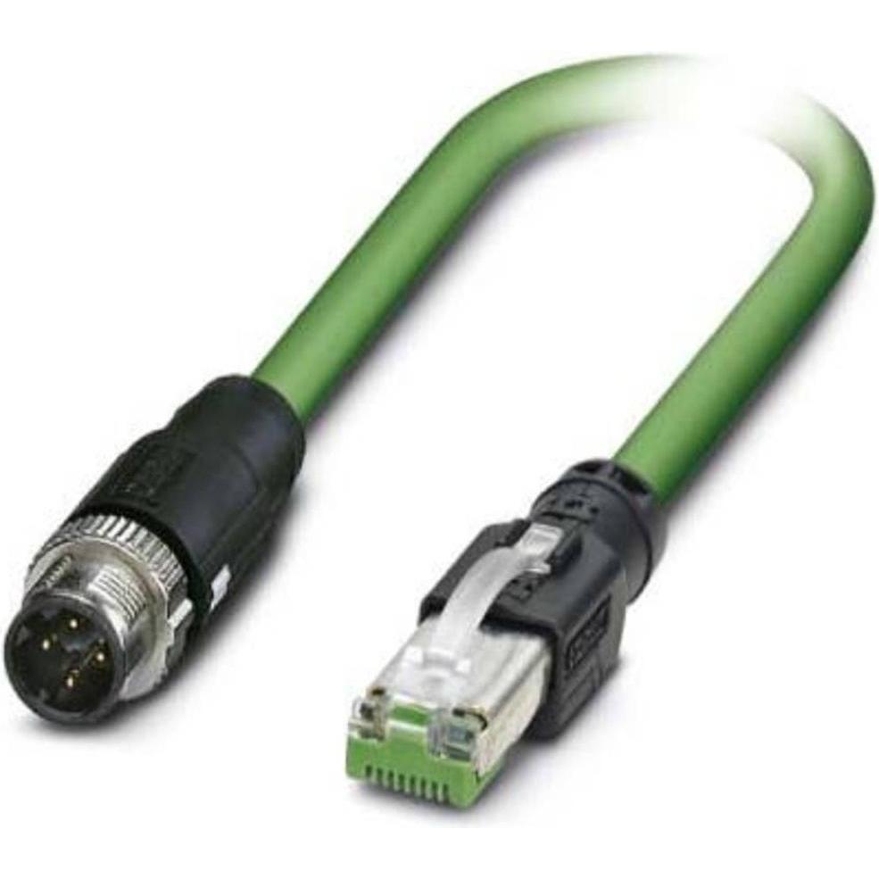 Phoenix Contact 1407501 Sensor-/Aktor-Anschlussleitung 5 m Polzahl: 4 1 St., Elektronikkabel + Stecker, Schwarz