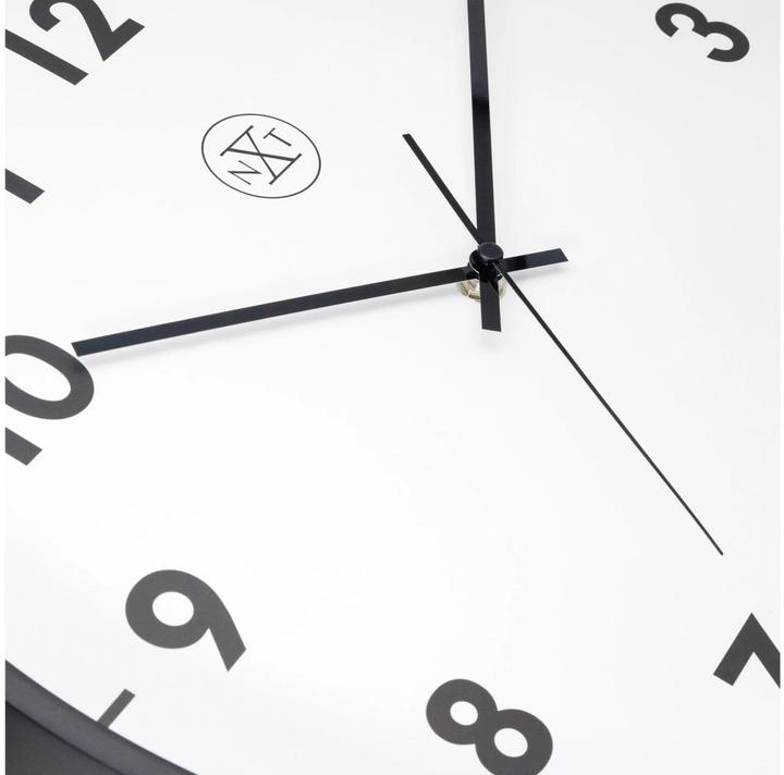 Actual product image Nextime Wall clock New Ø 40 cm, black, shape: Round (40 cm)