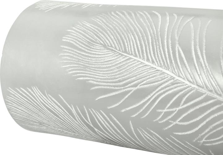 Productafbeelding Pauleen LED Kaarsenset Cosy Feather Ø 7,6 cm, Set van 2, Grijs (2 x)