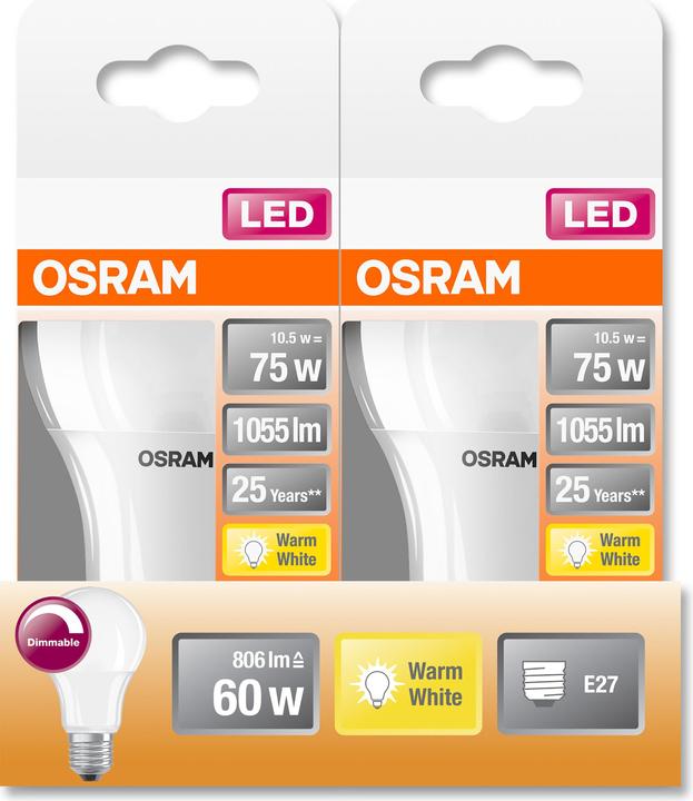 Image du produit Osram Superstar Classic A (E27, 9 W, 806 lm, 1 x, F)