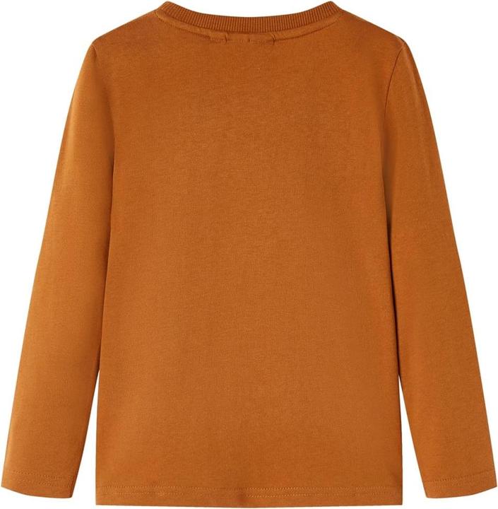 Immagine prodotto VidaXL Camicia a maniche lunghe per bambini Cognac 92,Materiale: 100 (92)