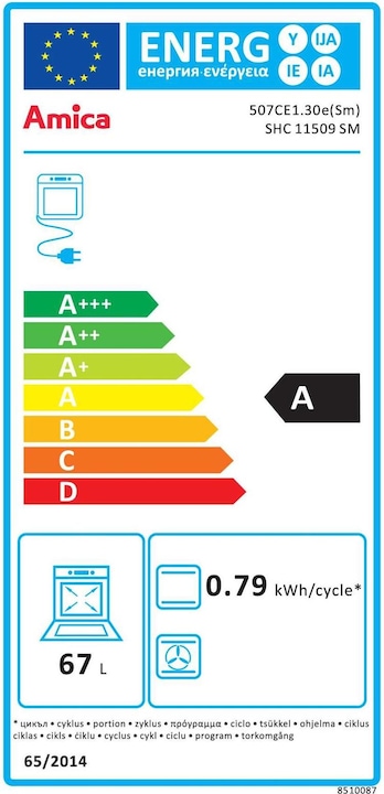 Energie-Label Amica SHC 11509 SM