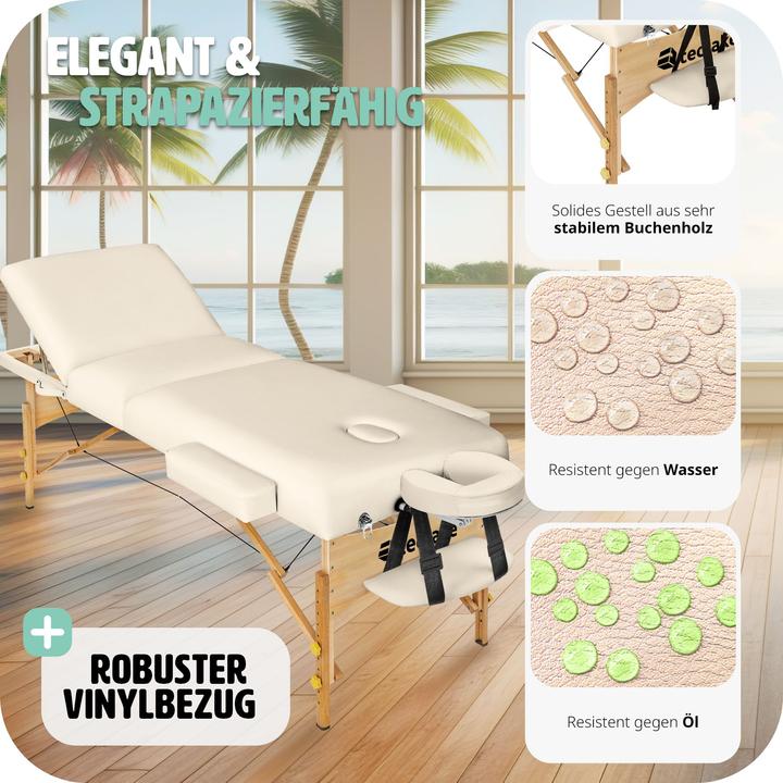 Image du produit tectake Table de massage 3 zones
