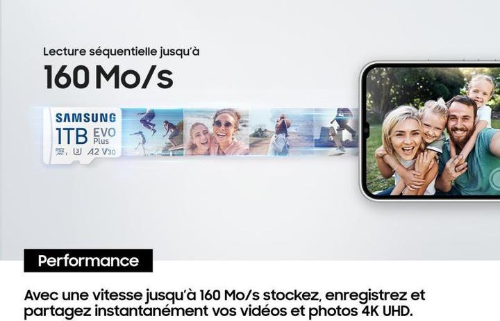 Produktbild Samsung EVO Plus (128 GB, microSDXC, U3, UHS-I)