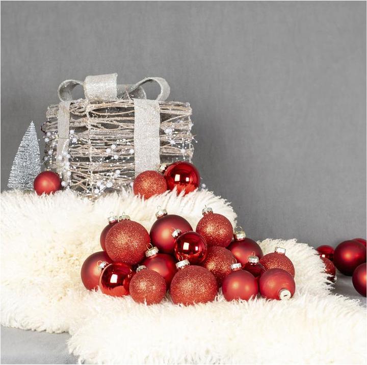 Produktbild Fs-Star Weihnachtskugel 42er Set Glas, Rot (42 -teilig)