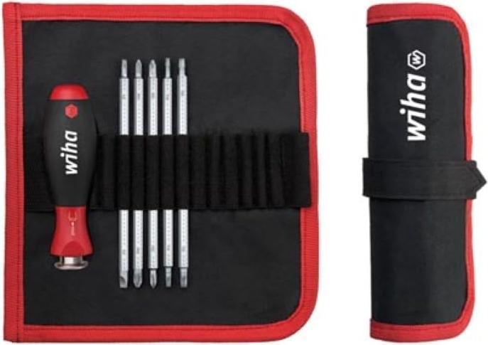 Actual product image Wiha Workshop interchangeable blade set 6 (Phillipps cross recess (PH), Pozidriv cross recess (PZ), Slotted screws, TX)