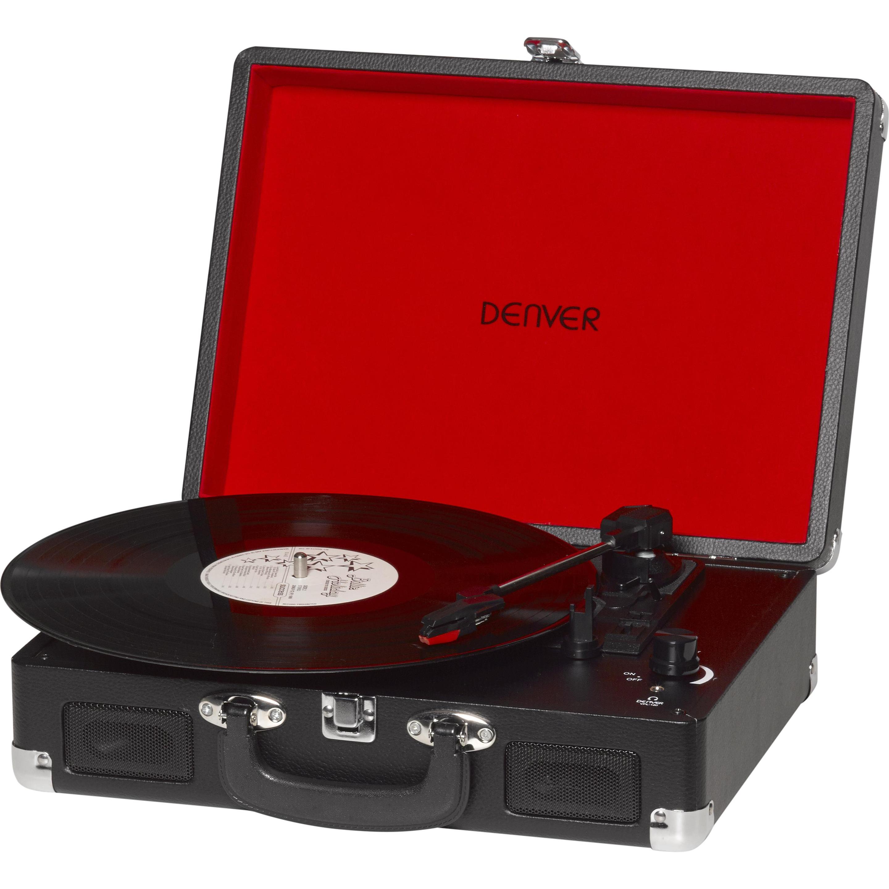 Denver VPL-120 (Manuell), Plattenspieler, Schwarz