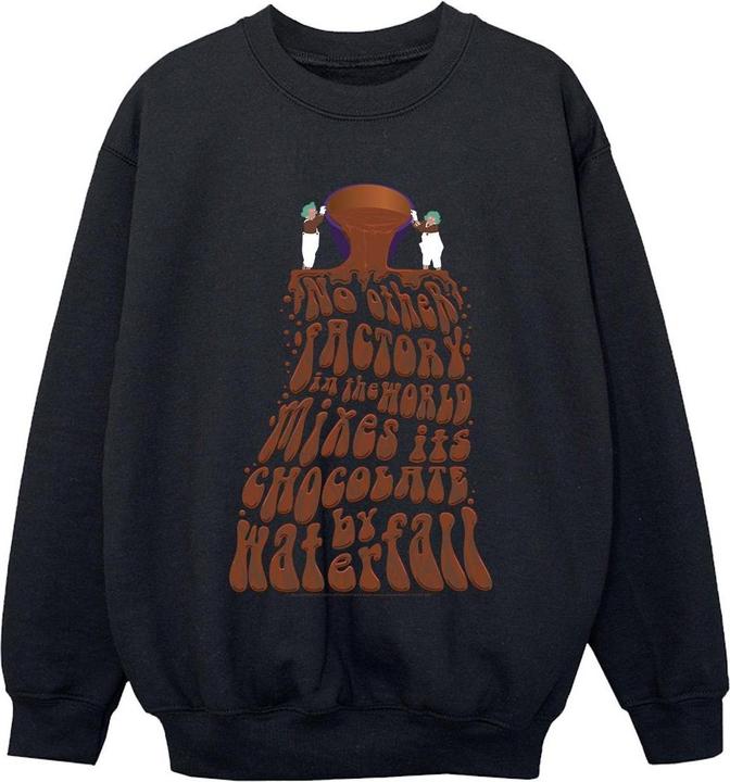 Actual product image Willy Wonka & the Chocolate Factory Boys Chocolate Waterfall Sweatshirt (128)