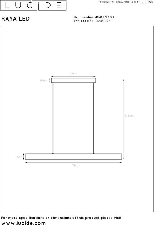 Produktbild Lucide Raya (1150 lm)