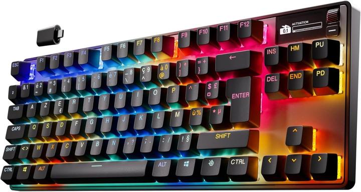 Produktbild SteelSeries Bluetooth-Tastatur apex pro tkl wl gen 3 Azerty Französisch (FR, Kabelgebunden, Kabellos)