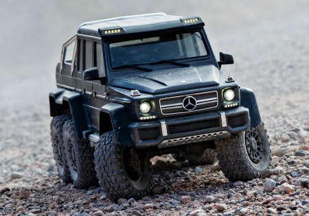 Actual product image Traxxas CRAWLER TRX-6 1:10 6WD EP RTR MERCEDES G63 AMG 6x6 - BLACK WITHOUT charger and WITHOUT battery (RTR Ready-to-Run)