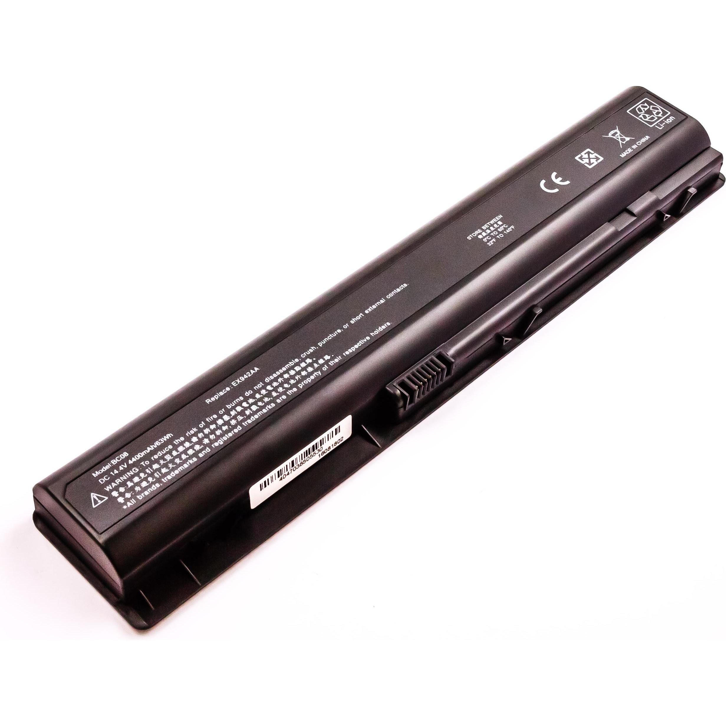 AGI 75434 - Akku - Akku 4.400 mAh 14,4 V (4400 mAh), Notebook Akku, Schwarz