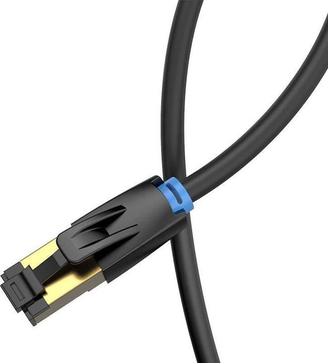 Produktbild Vention Category 8 SFTP Network Cable IKABD 0.5m Black (S/FTP, CAT8.1, 0.50 m)