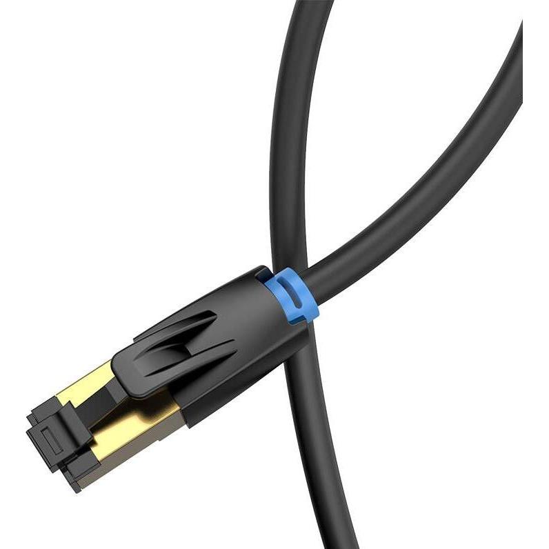 Thumbnail - Vention Category 8 SFTP Network Cable IKABD 0.5m Black (S/FTP, CAT8.1, 0.50 m), Netzwerkkabel