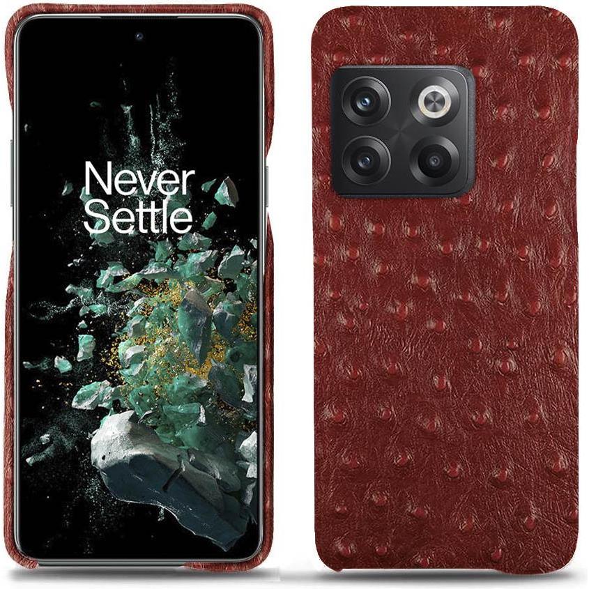 Noreve Lederschutzhülle (OnePlus 10T), Smartphone Hülle, Rot