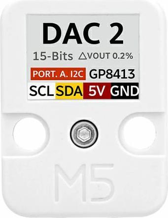 Actual product image M5Stack DAC2 I2C Unit GP8413 Digital-to-analogue converter