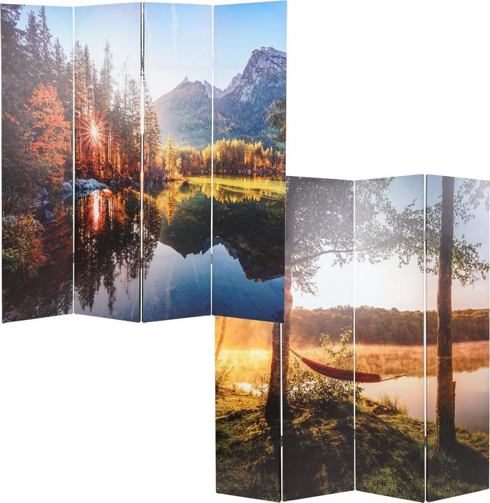 Actual product image Mendler Photo Paravent with Sound Insulation HWC-L55, Privacy Screen, 180x162cm Waldsee