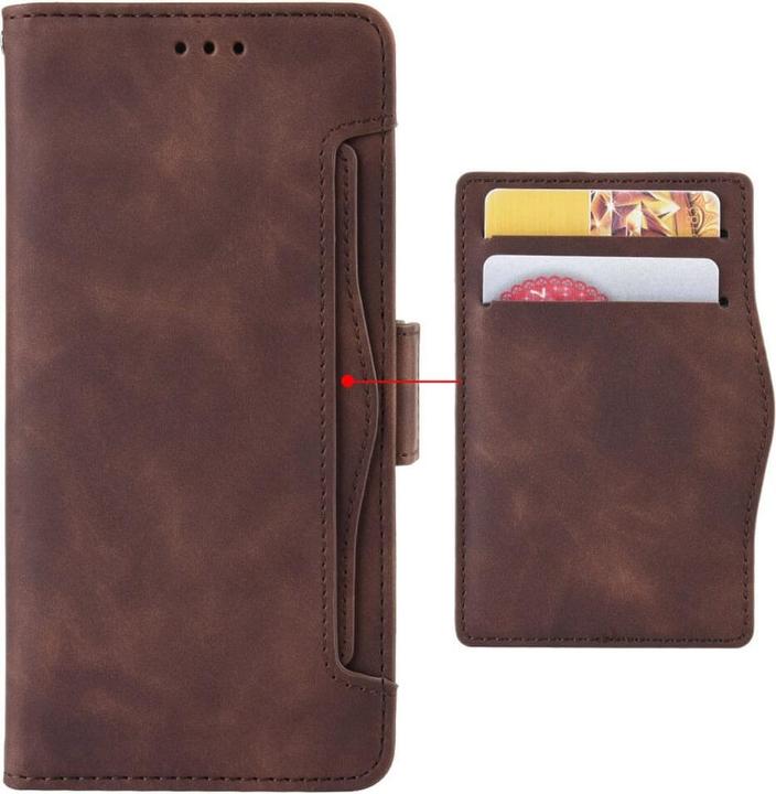 Immagine prodotto Cover-Discount iPhone 14 Pro - Custodia con molti scomparti per carte di credito marrone (Apple iPhone 14 Pro)