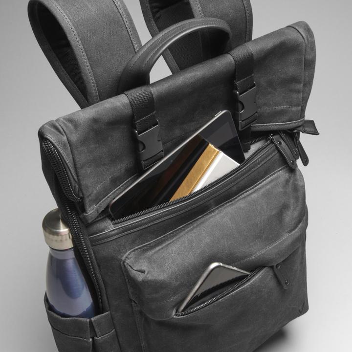 Produktbild V7 16in Elite Canvas Backpack Blk