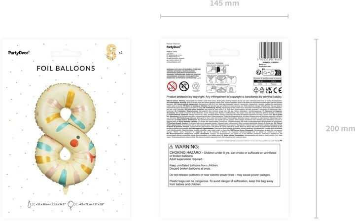 Produktbild Partydeco Folienballon Schlange (1 x)