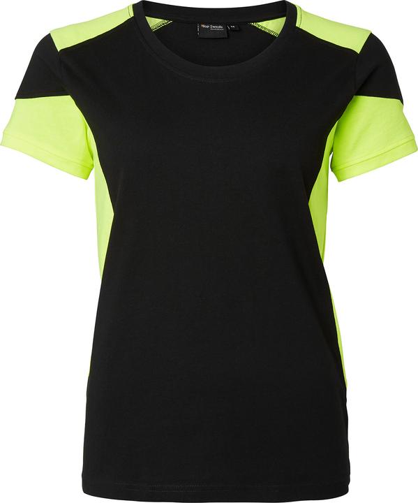 Immagine prodotto Top Swede 211 Maglietta, donna, XS nero/giallo fluorescente (XS)