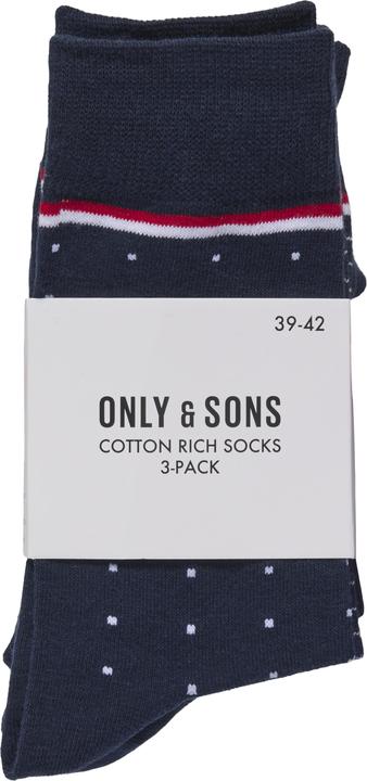Image du produit Only & Sons Onsbasic Cotton Sock 3 Pack Noos (Lot de 3, 43 - 46)