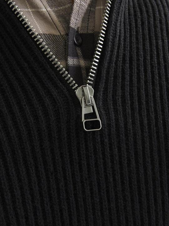 Produktbild Jack & Jones RDD Einfarbig Strickpullover mit Rundhals Strickpullover mit Rundhals (XL)