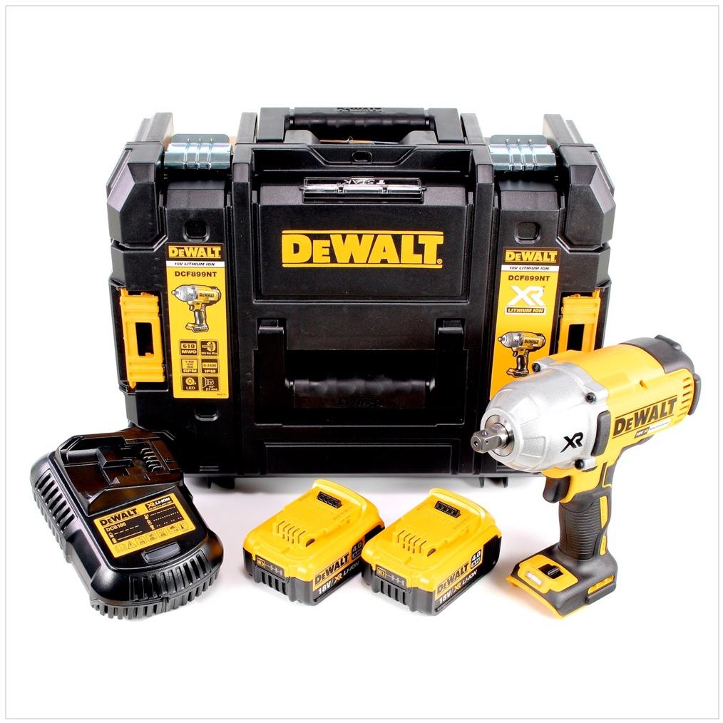 Thumbnail - DeWalt, Bohrmaschine + Akkuschrauber, DCF 899 M2 Akku Schlagschrauber 18V 1/2" 950Nm Brushless Kugelrastung + 2x Akku 4,...
