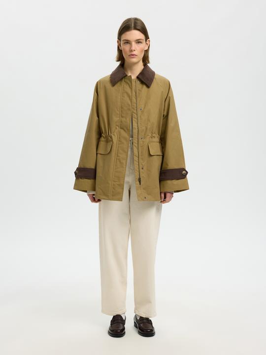 Actual product image Selected Slwwilma Waxed Clair Jacket Noos (36)