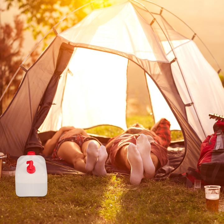 Image du produit Relaxdays Bidon d'eau avec robinet, transparent et rouge
