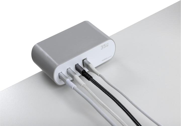 Produktbild Furber.power Tischsteckdosenleiste DOKK (6x, Typ 13, USB-A, USB-C, 3 m)