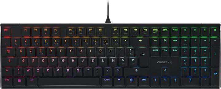 CHERRY MX 10.0N Tastatur USB AZERTY Französisch (FR, Kabelgebunden)