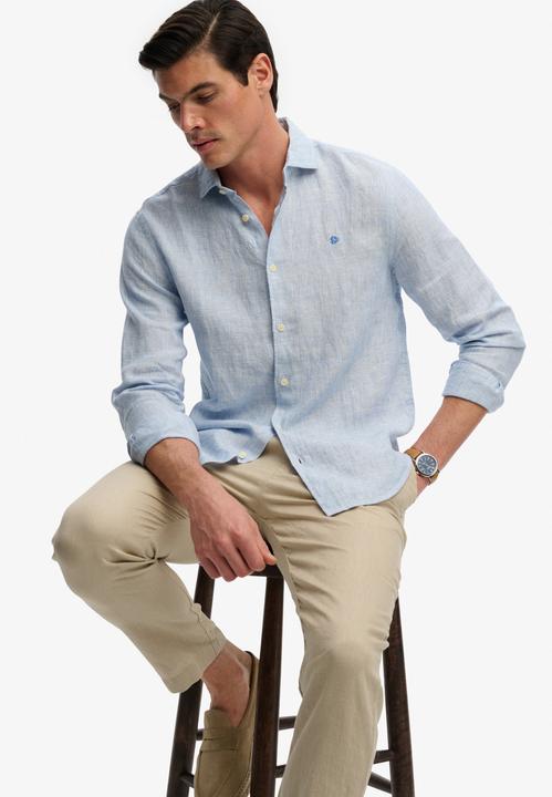 Produktbild Superdry Riviera Leinenhemd mit langen Ärmeln (XL)