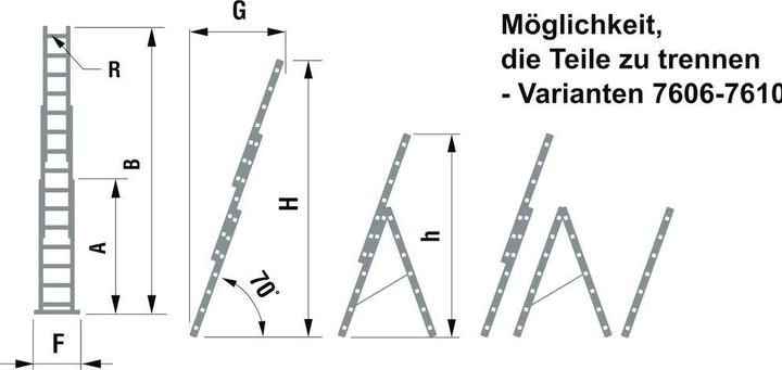 Immagine prodotto Puag Scala multiuso (Scaletta multiuso, 569 cm)