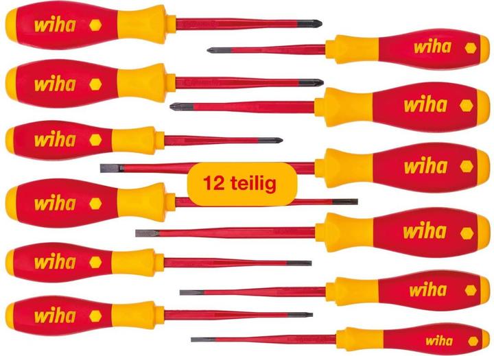 Produktbild Wiha Set SoftFinish (Phillipps-Kreuzschlitz (PH), Pozidriv-Kreuzschlitz (PZ), Schlitzschrauben, TX)